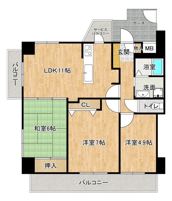 画像20483：プレステージ明石魚住Ⅱ　明石市　マンション